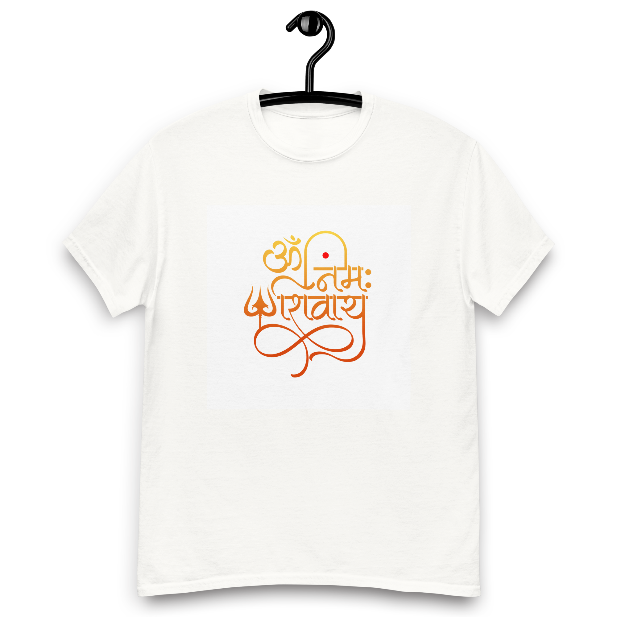 Om Namah Shivaya T-Shirt - Saffron. 1 pc.